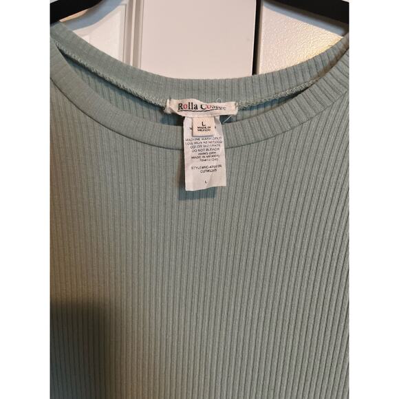 EUC Rolla Coster Green Tiered Dress Size Large - Picture 3 of 5